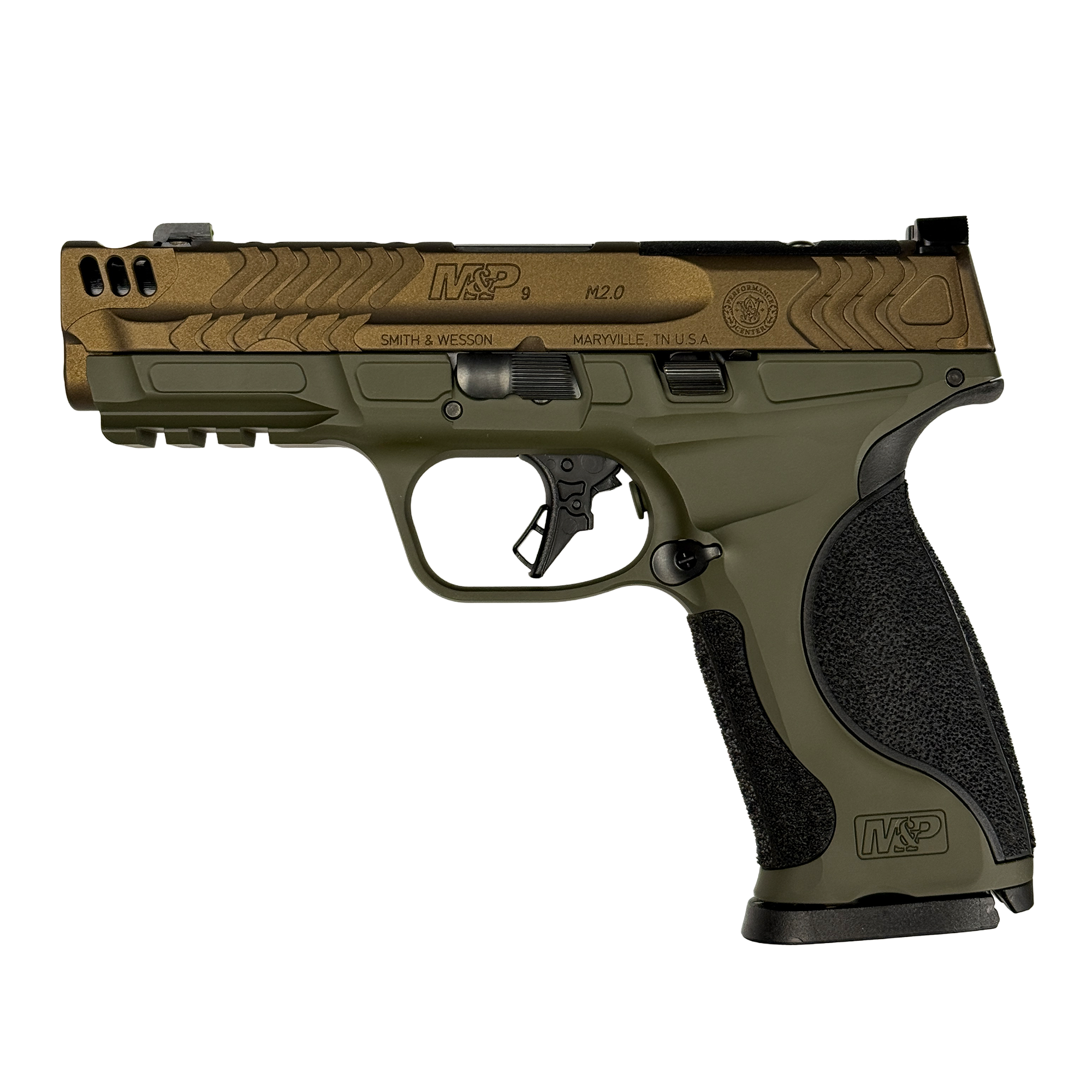 PERFORMANCE CENTER M&P9 M2.0 METAL CARRY COMP (O.D. GREEN/BURNT