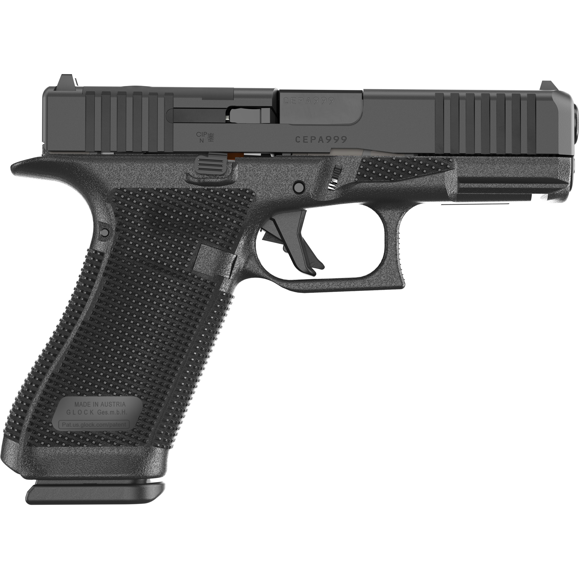 Glock 19 Gen 1-3 9mm RMR Cut Slide - Tungsten Cerakote - US Made By Elite Weapon Refinishing