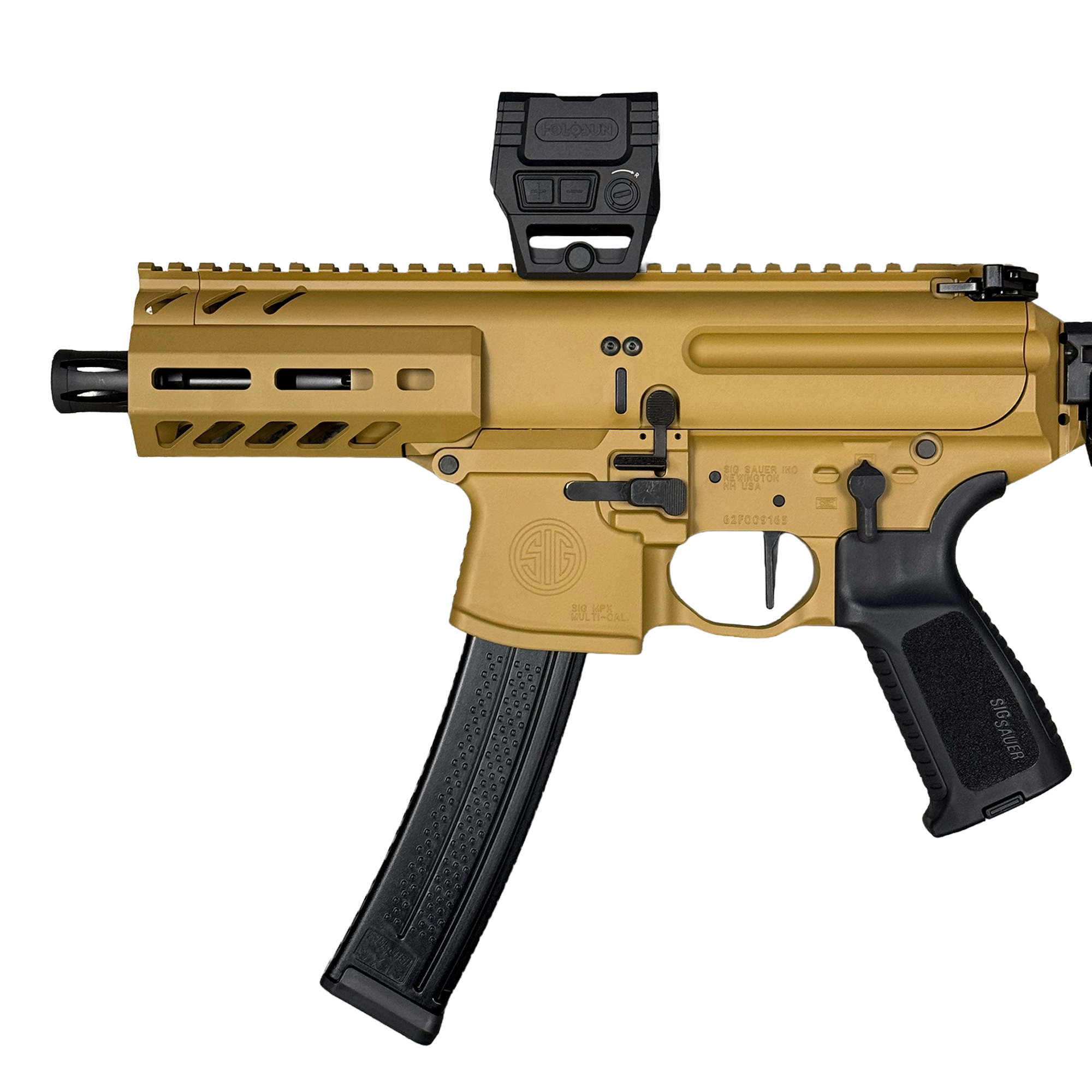 Noveske Tiger Eye Brown Sig Sauer MPX K 9mm 4.5